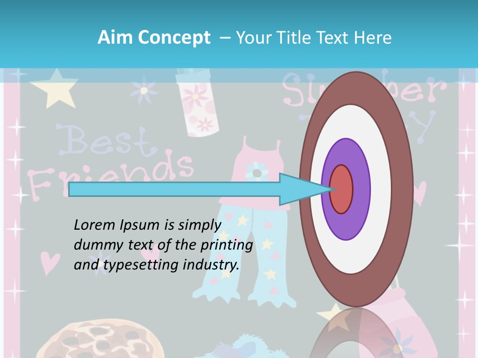 Popcorn Beauty Set PowerPoint Template