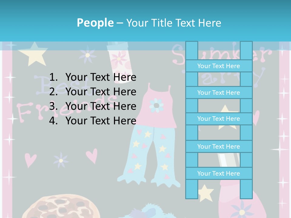 Popcorn Beauty Set PowerPoint Template