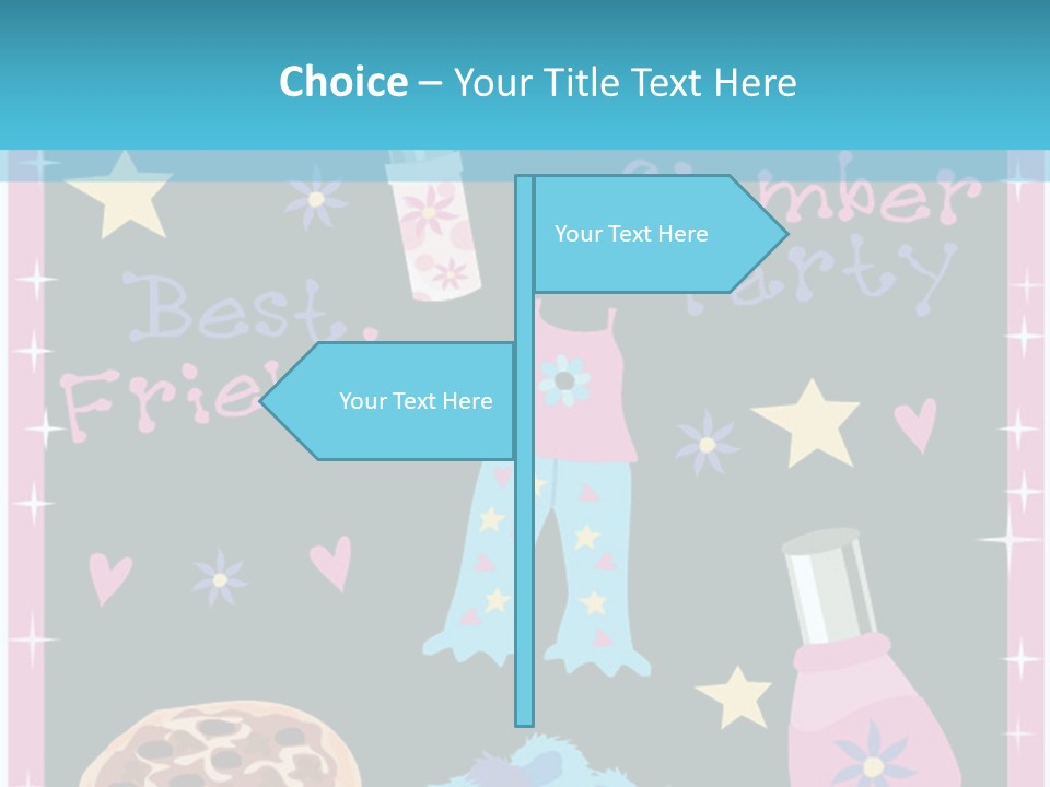 Popcorn Beauty Set PowerPoint Template