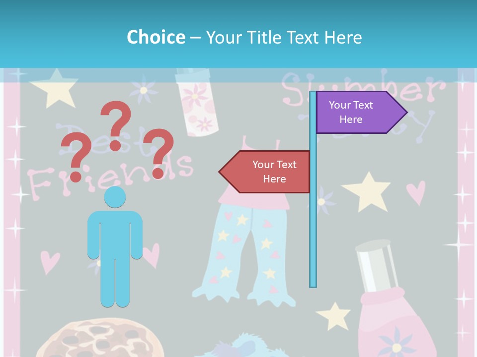 Popcorn Beauty Set PowerPoint Template