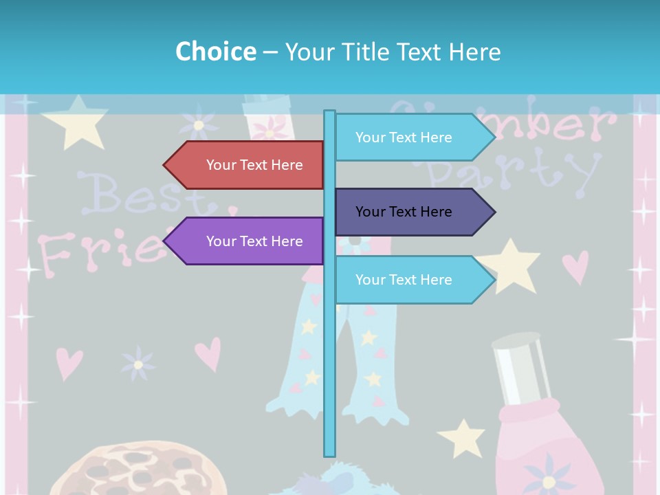 Popcorn Beauty Set PowerPoint Template
