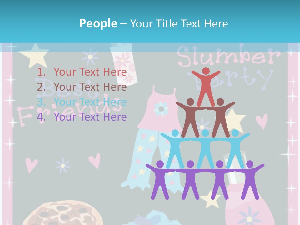 Popcorn Beauty Set PowerPoint Template