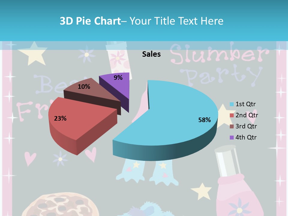 Popcorn Beauty Set PowerPoint Template