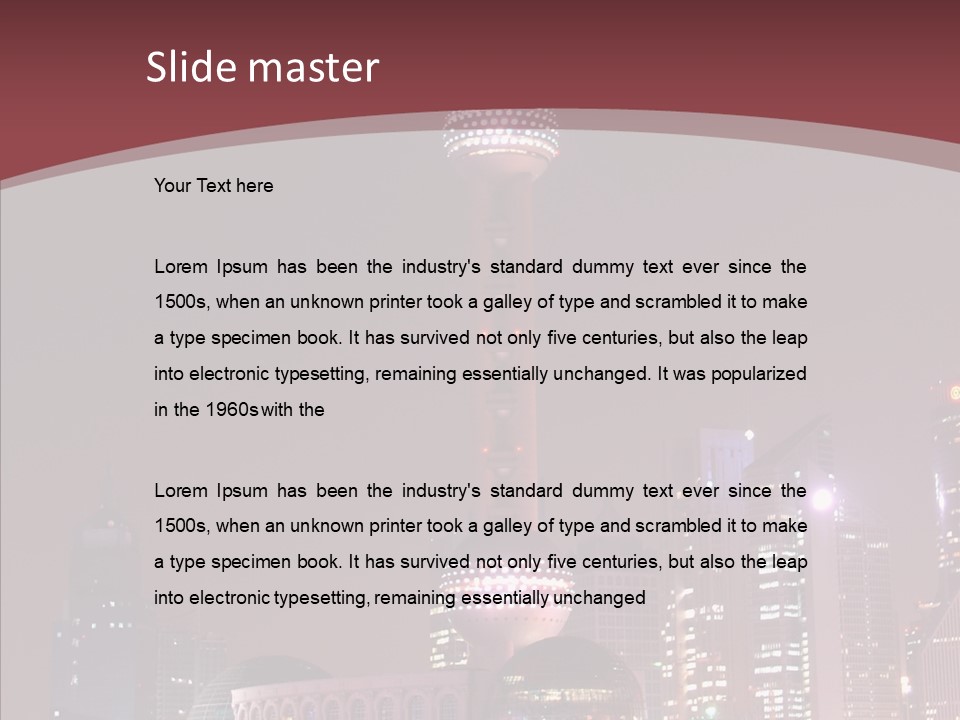 Asian Ornate Ornament PowerPoint Template