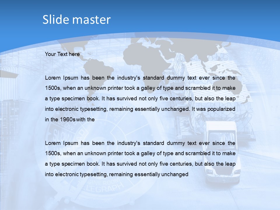 World Freight Concept PowerPoint Template