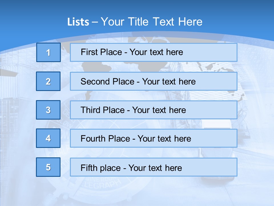 World Freight Concept PowerPoint Template