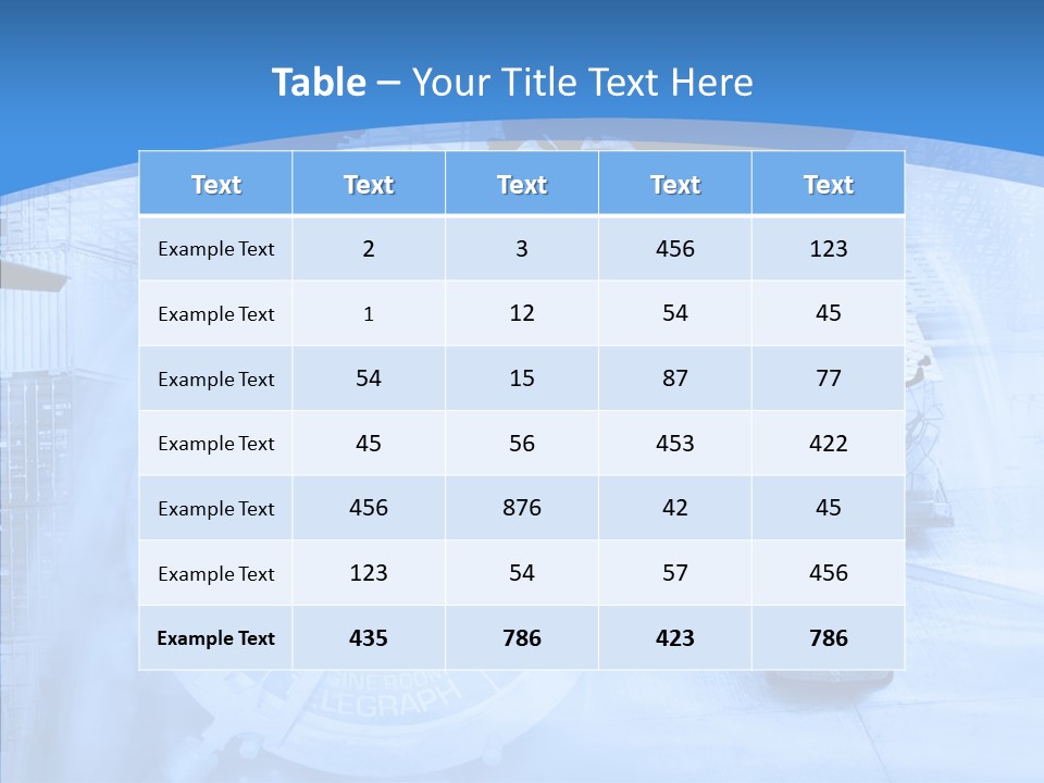 World Freight Concept PowerPoint Template