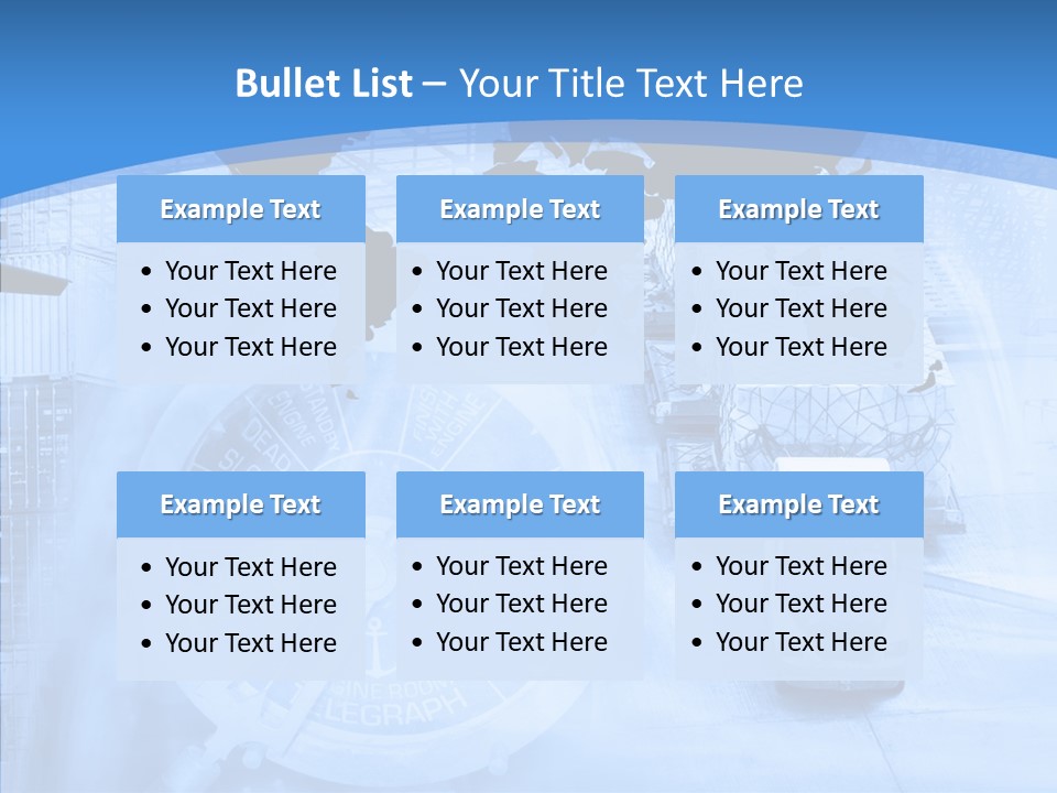 World Freight Concept PowerPoint Template