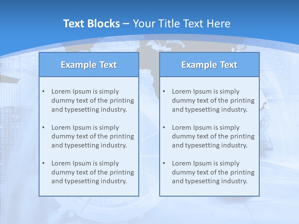 World Freight Concept PowerPoint Template