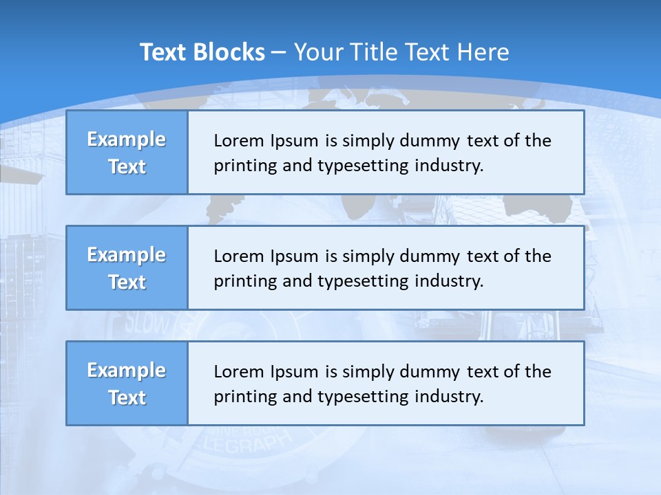 World Freight Concept PowerPoint Template