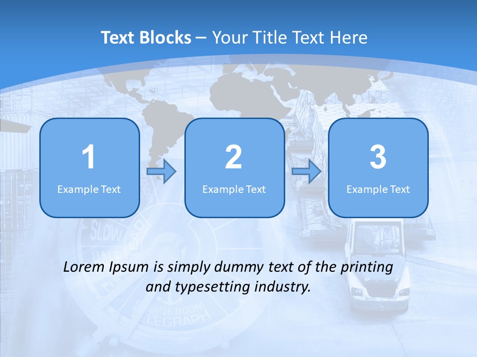 World Freight Concept PowerPoint Template