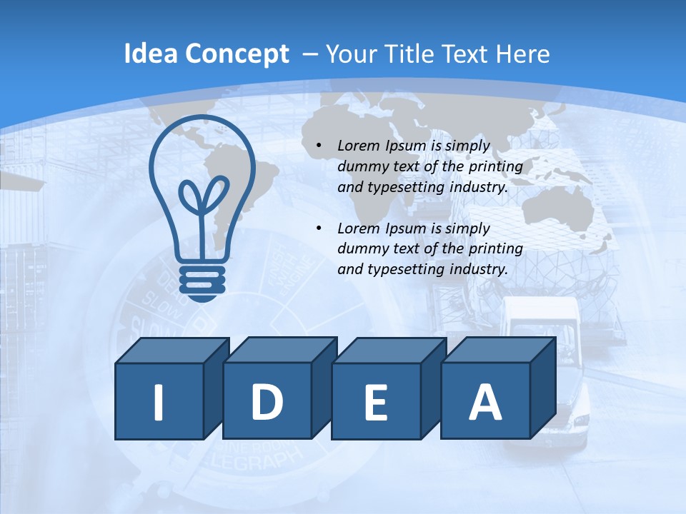 World Freight Concept PowerPoint Template