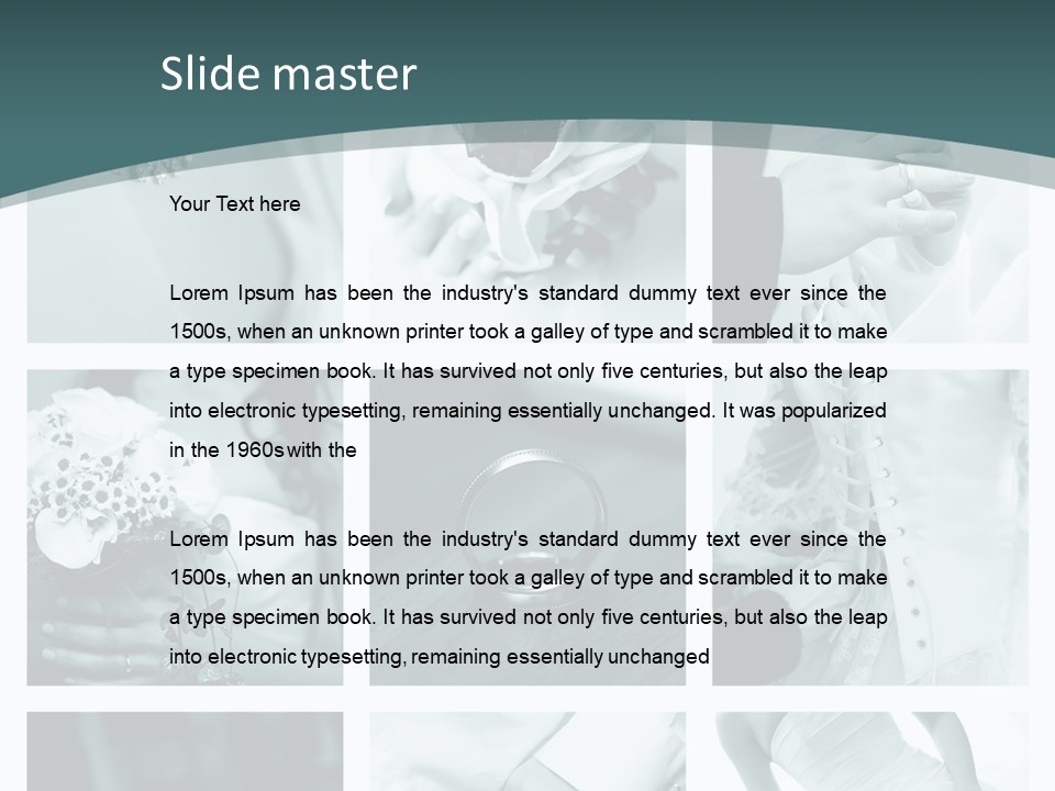 Ring Shoes Suit PowerPoint Template