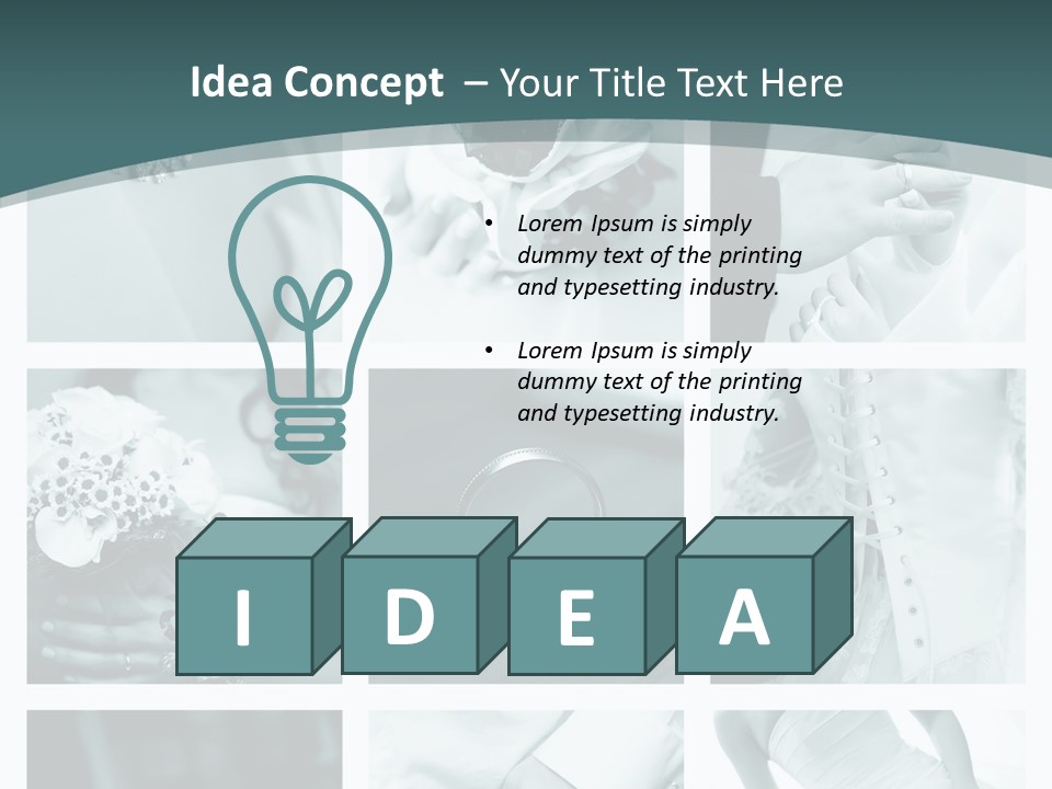 Ring Shoes Suit PowerPoint Template