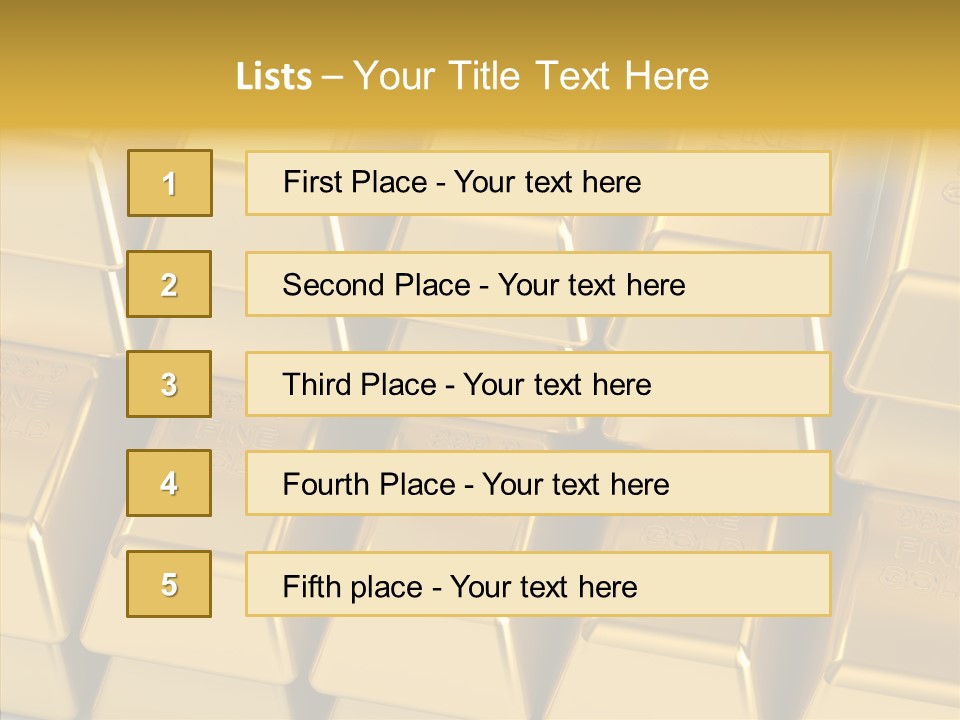 Success Treasure Objects PowerPoint Template