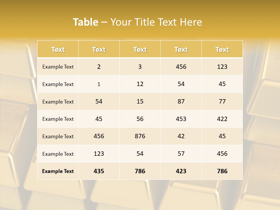 Success Treasure Objects PowerPoint Template