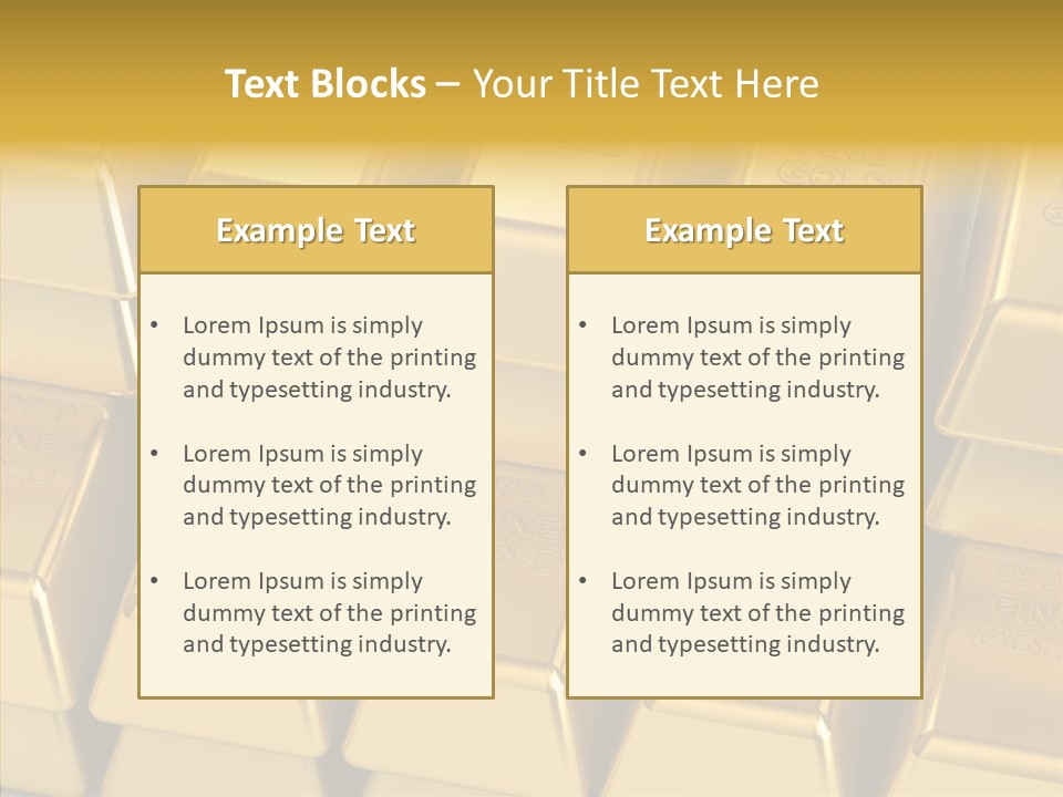 Success Treasure Objects PowerPoint Template