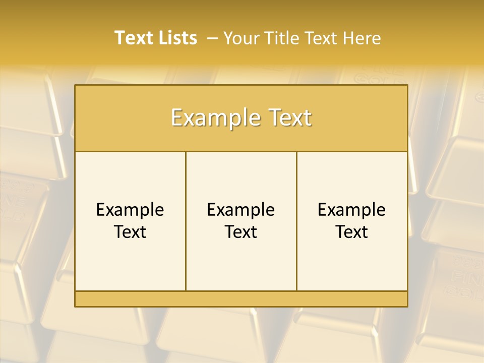 Success Treasure Objects PowerPoint Template