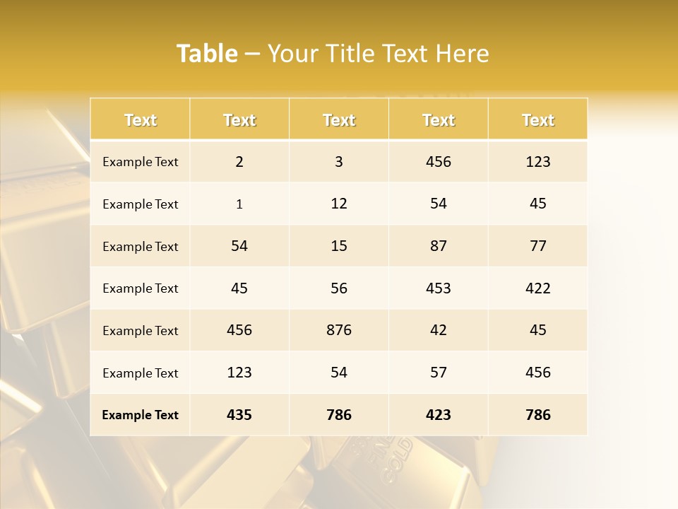 Luxury Perfection Rate PowerPoint Template