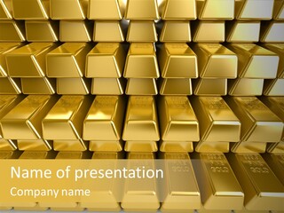 Perfection Golden Treasure PowerPoint Template