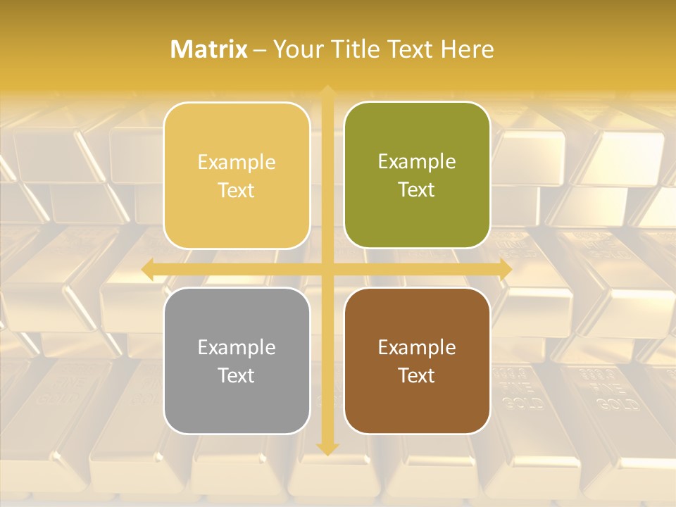 Perfection Golden Treasure PowerPoint Template