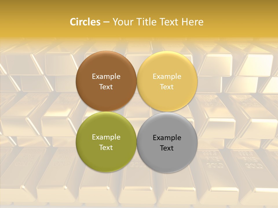 Perfection Golden Treasure PowerPoint Template