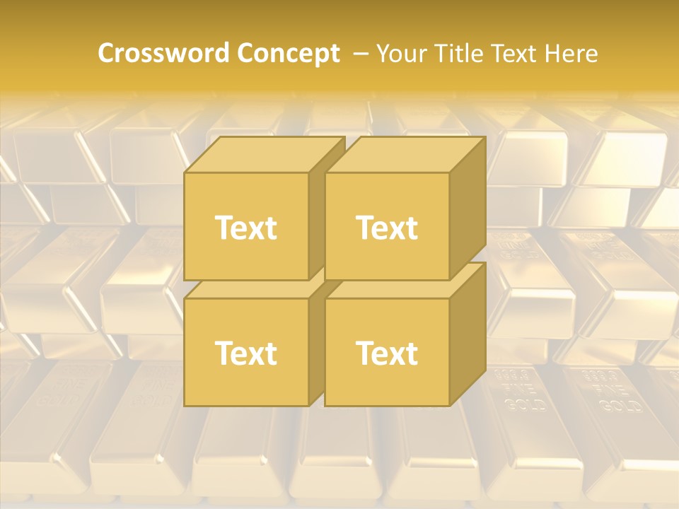 Perfection Golden Treasure PowerPoint Template