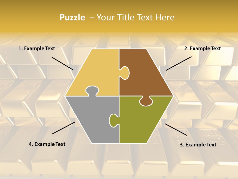 Perfection Golden Treasure PowerPoint Template