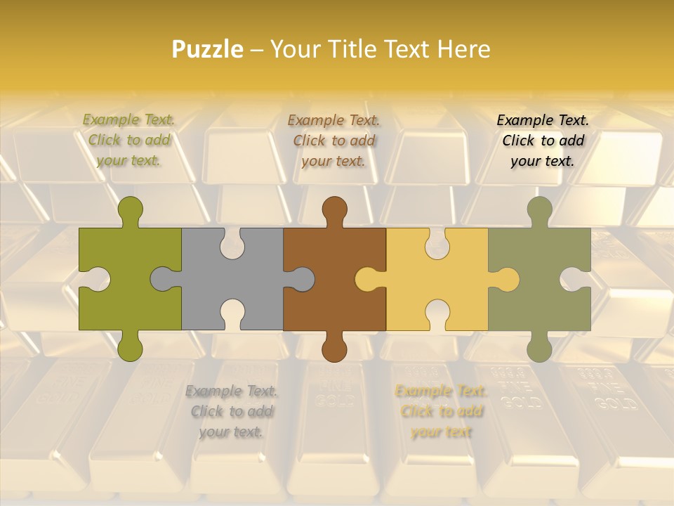 Perfection Golden Treasure PowerPoint Template