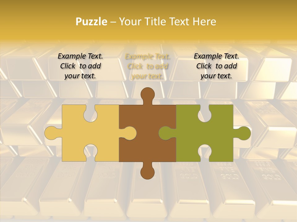 Perfection Golden Treasure PowerPoint Template