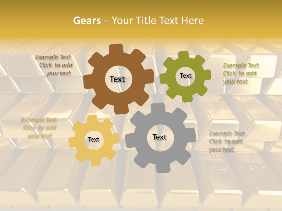 Perfection Golden Treasure PowerPoint Template