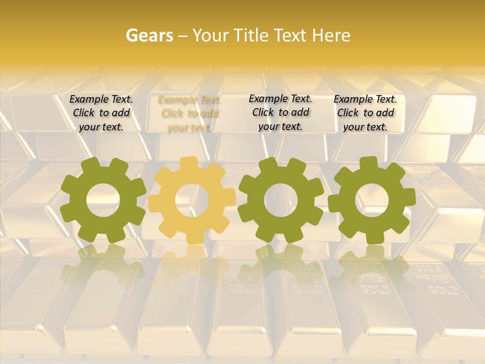 Perfection Golden Treasure PowerPoint Template