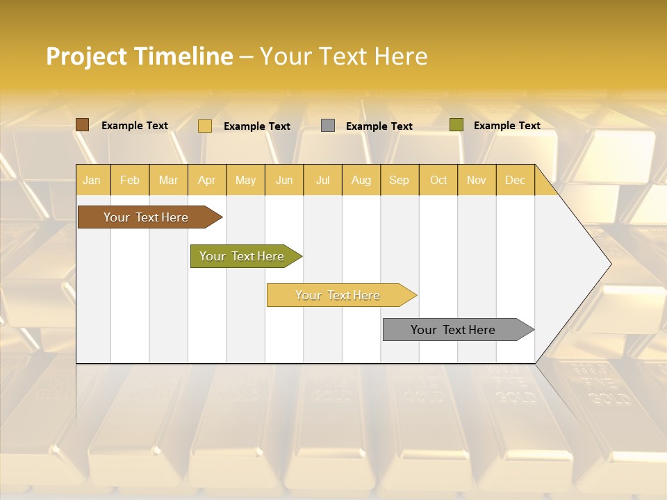 Perfection Golden Treasure PowerPoint Template