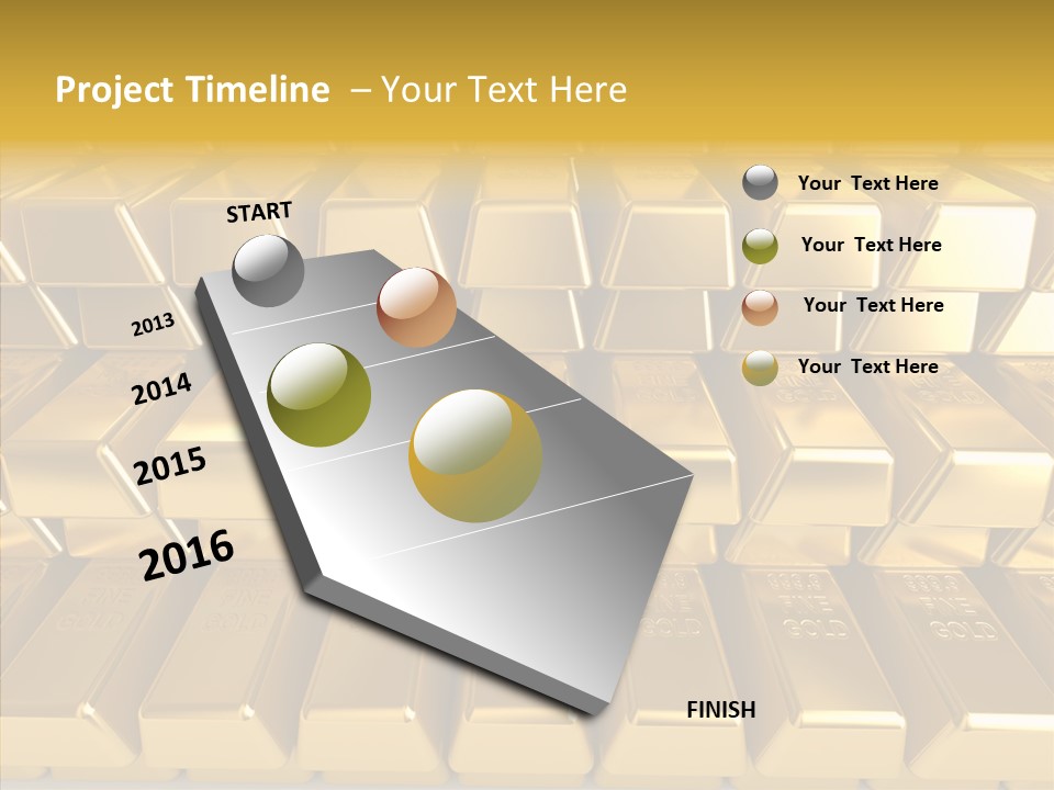 Perfection Golden Treasure PowerPoint Template