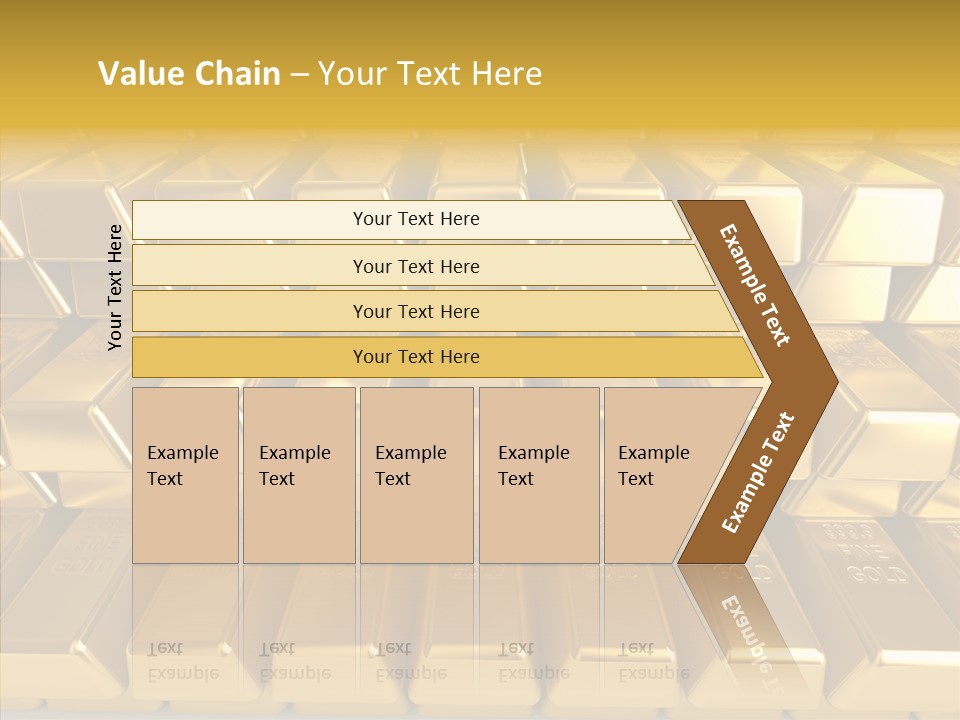 Perfection Golden Treasure PowerPoint Template