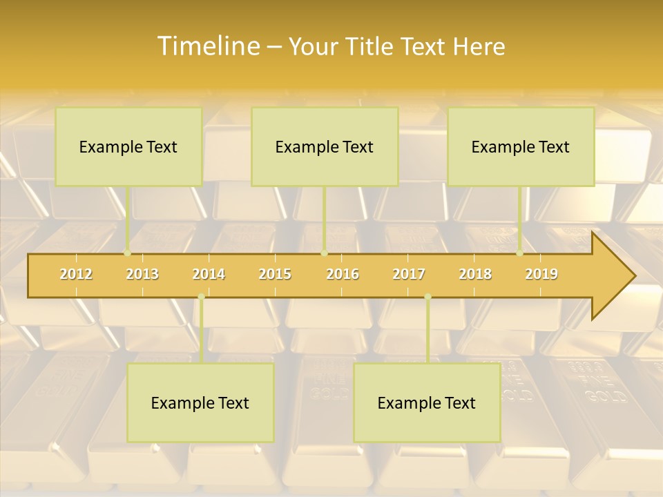 Perfection Golden Treasure PowerPoint Template