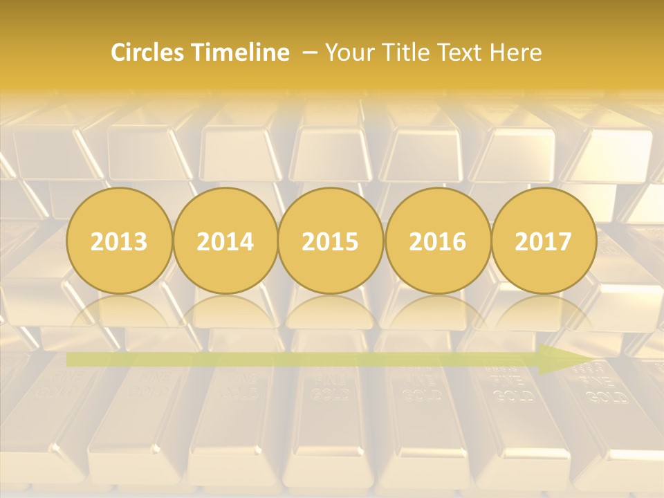 Perfection Golden Treasure PowerPoint Template