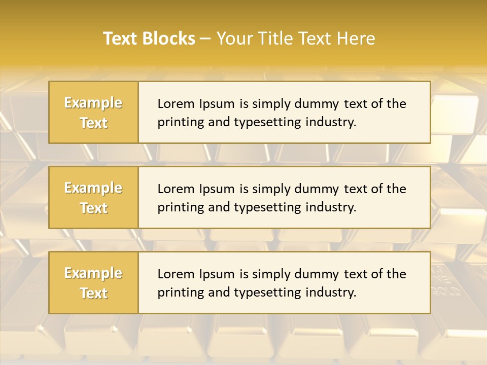 Perfection Golden Treasure PowerPoint Template