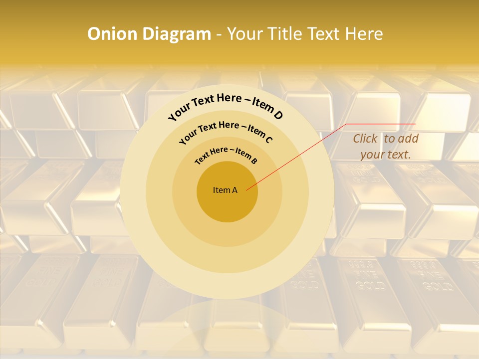 Perfection Golden Treasure PowerPoint Template