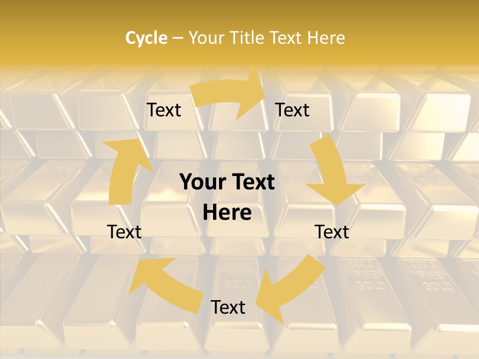 Perfection Golden Treasure PowerPoint Template