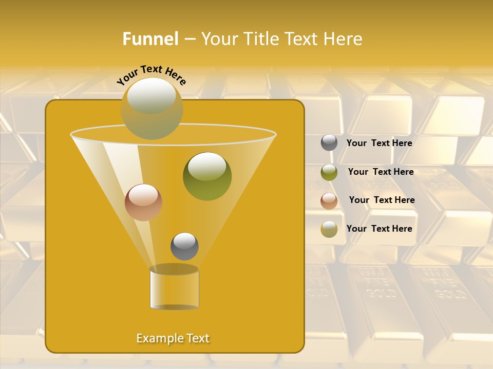 Perfection Golden Treasure PowerPoint Template