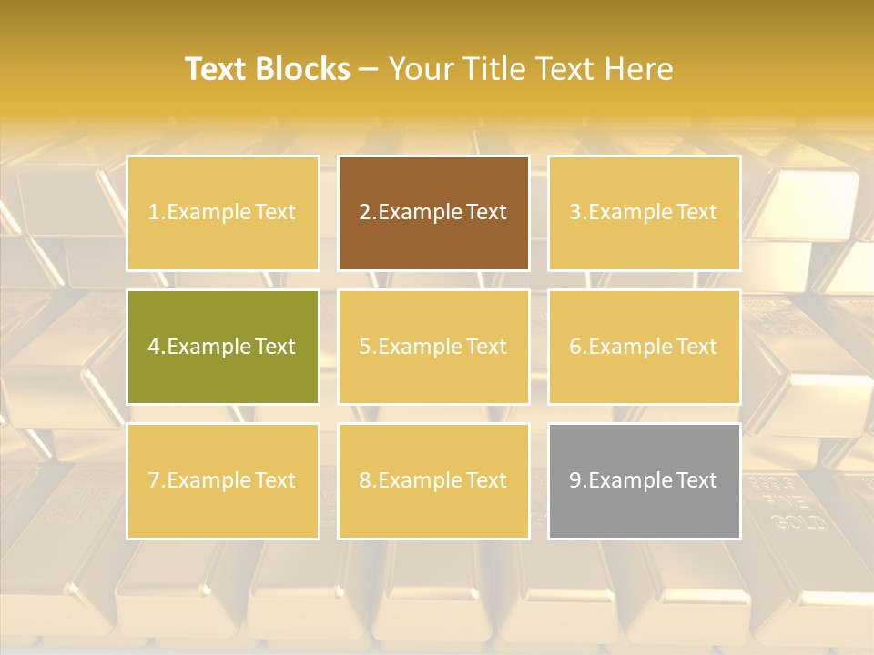 Perfection Golden Treasure PowerPoint Template