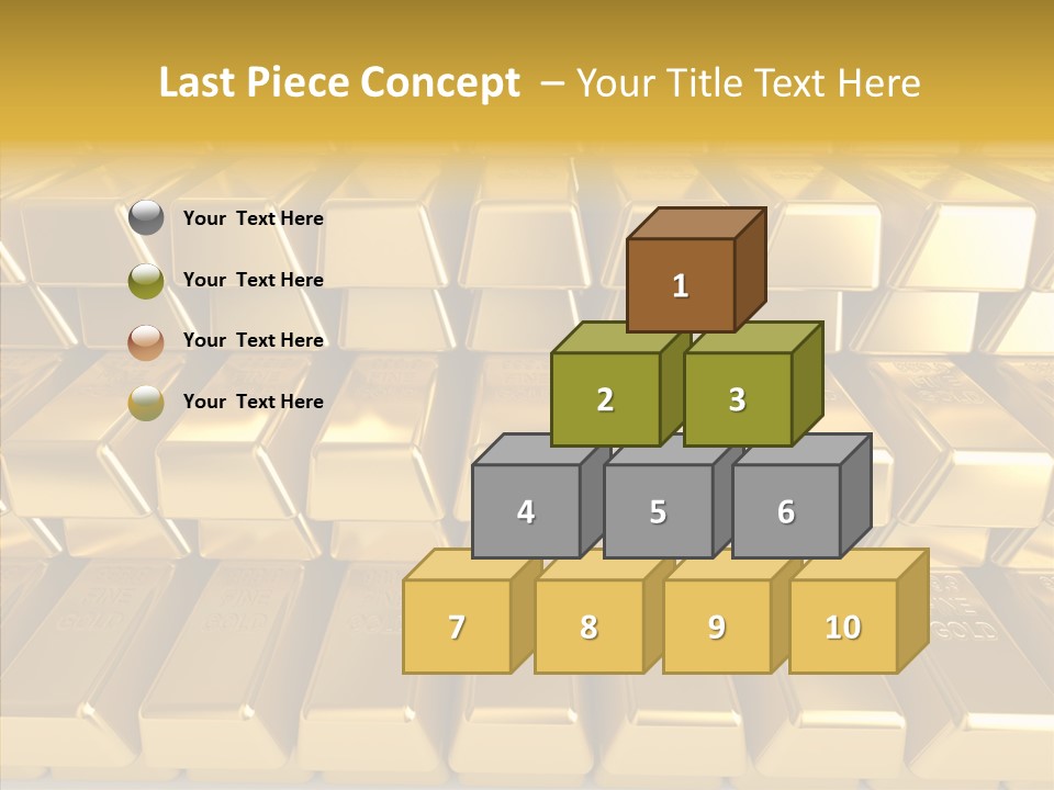 Perfection Golden Treasure PowerPoint Template