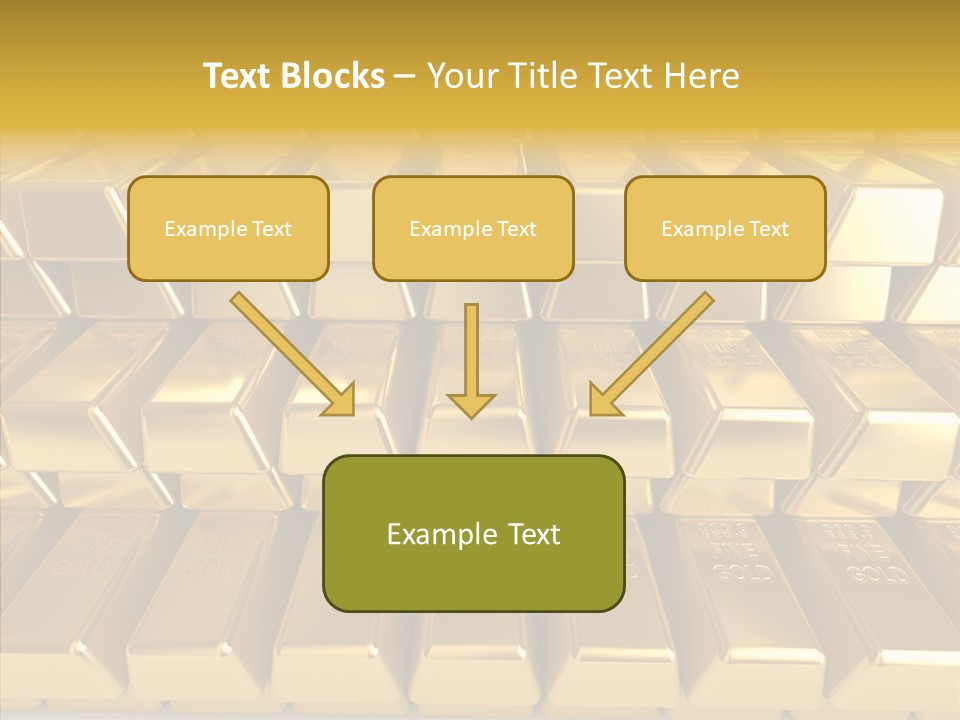 Perfection Golden Treasure PowerPoint Template