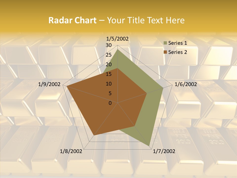 Perfection Golden Treasure PowerPoint Template
