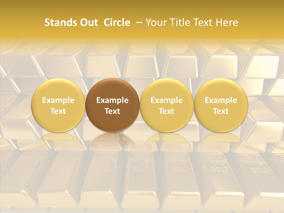 Perfection Golden Treasure PowerPoint Template