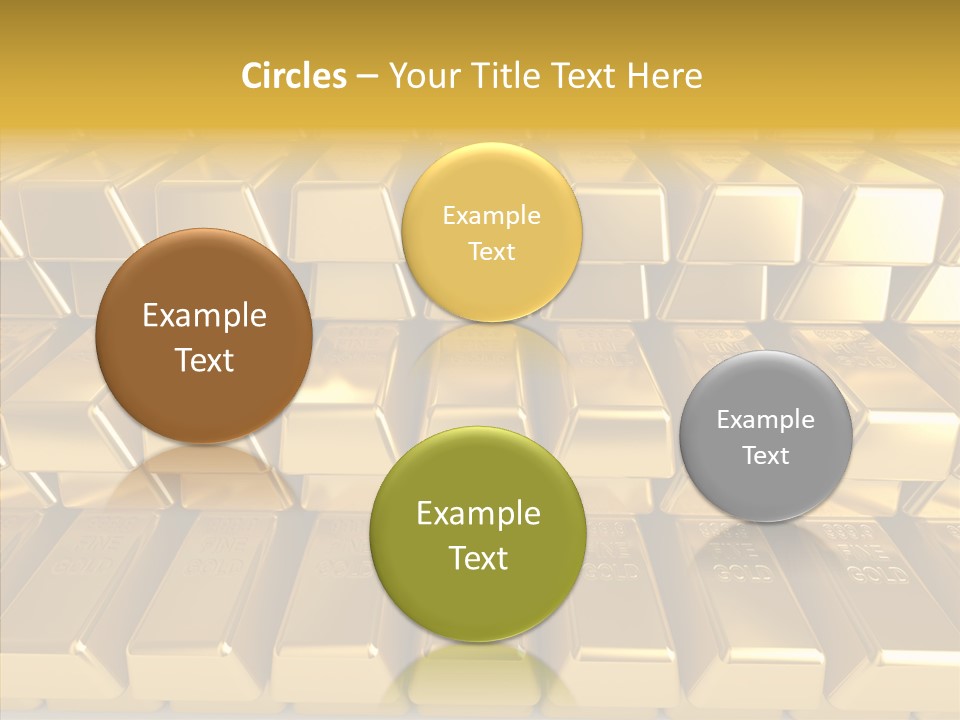 Perfection Golden Treasure PowerPoint Template