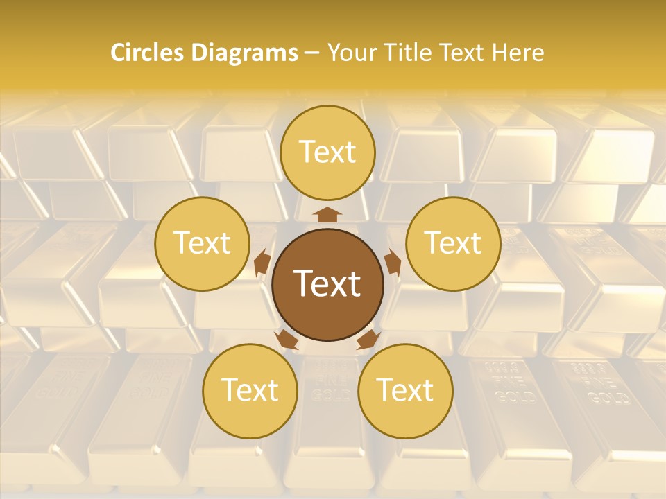 Perfection Golden Treasure PowerPoint Template