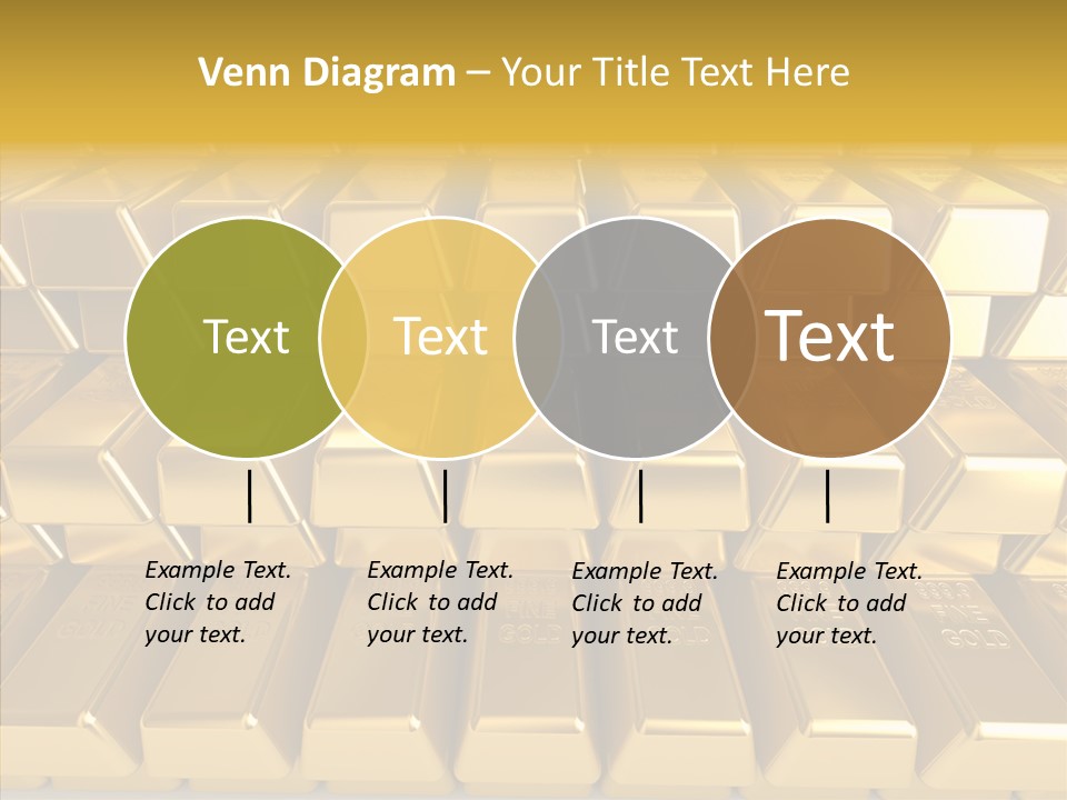 Perfection Golden Treasure PowerPoint Template