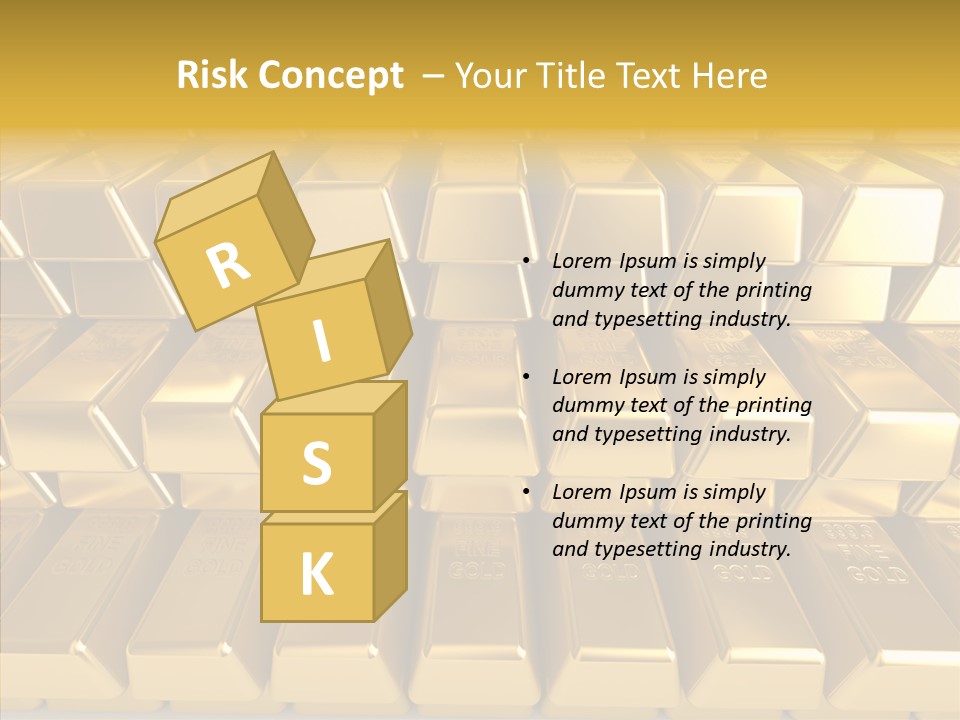 Perfection Golden Treasure PowerPoint Template